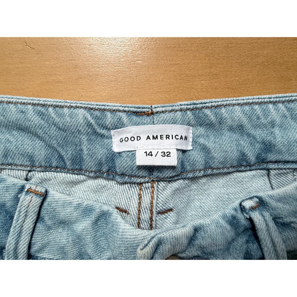 Good American Wide Leg Jeans - Light Wash - Size 14/32 - EUC - Picture 3 of 6